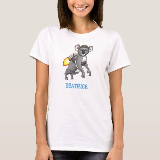 Das Raketenkoala T-Shirt (Vorderseite)