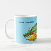 Das Raketenkrokodil Kaffeetasse (Links)