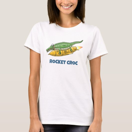 Das Raketenkrokodil T-Shirt (Vorderseite)