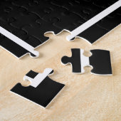 Das Rätsel der Hochzeit mit schwarzem und weißem L Puzzle (Seite)