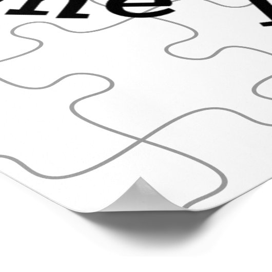 Das Rätsel lösen Poster (Ecke)