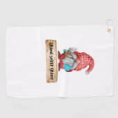 Das Rauchen Golfhandtuch (Horizontal)