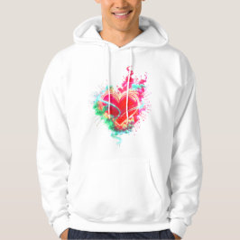 Das rauchende Herz auf einem kuscheligen, langärme Hoodie