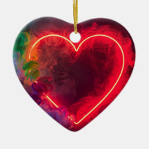 Das rauchende rot glühende Valentinsherz auf einem