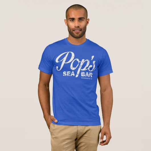 Das raue blaue T-Shirt des Pops (Vorne ganz)