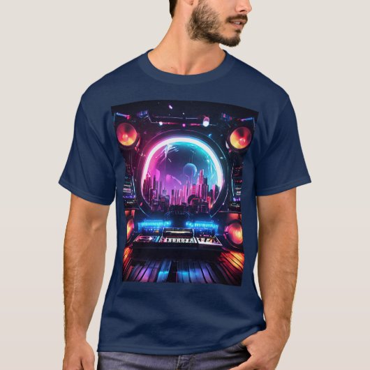Das Raumschiff eines DJs T-Shirt (Vorderseite)
