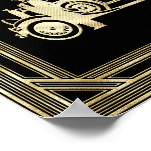 Das rauschende Poster der Zwanziger Jahre (Ecke)