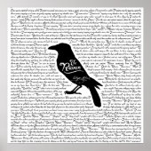 Das Raven Complete Gedicht von Edgar Allan Poe Poster (Vorne)
