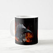 "Das Raven Fire"-Geschenke Kaffeetasse (Vorderseite Links)