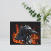 "Das Raven Fire"-Geschenke Postkarte (Stehend Vorderseite)