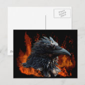 "Das Raven Fire"-Geschenke Postkarte (Vorne/Hinten)