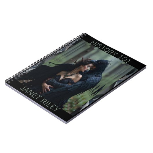 Das Raven und das Lady-Notebook Notizblock (Linke Seite)