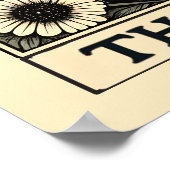 Das Reader Skeleton Tarot Card Poster (Ecke)