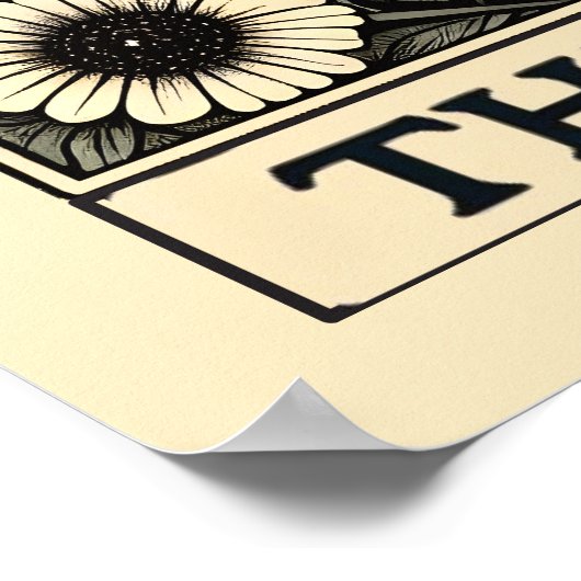 Das Reader Skeleton Tarot Card Poster (Ecke)