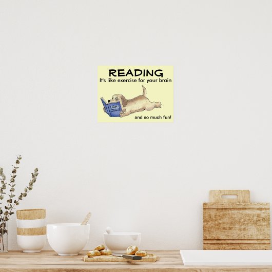 Das Reading Dog Poster (Küche)