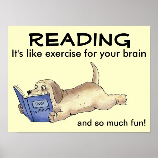 Das Reading Dog Poster (Vorne)