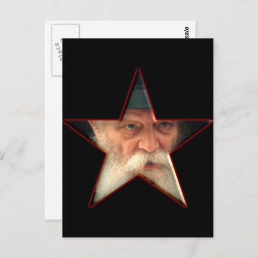 Das Rebbe Postkarte (Vorne/Hinten)