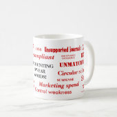 Das Rechnungswesen: Swear Words! Funny Financial J Kaffeetasse (VorderseiteRechts)