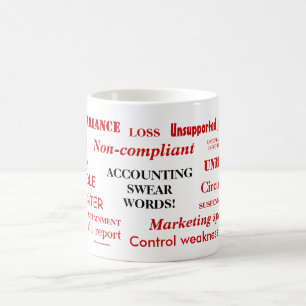 Das Rechnungswesen: Swear Words! Funny Financial J Kaffeetasse