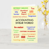 Das Rechnungswesen: Swear Words! Geburtskarte Karte (Gelbe Blume)