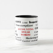 Das Rechnungswesen: Swear Words! Rude Accountant-T Tasse (Zentrum)