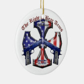 Das Recht, Arme zu tragen Keramik Ornament (Rechts)