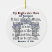 Das Recht, Arme zu tragen Keramik Ornament (Hinten)