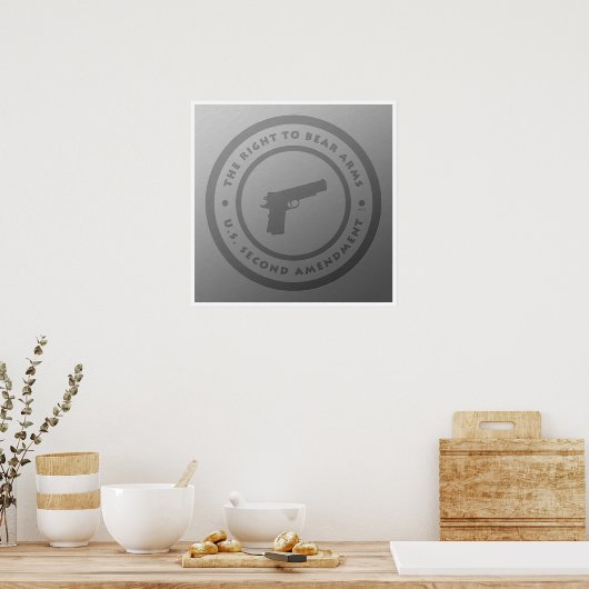 Das Recht auf Waffenbesitz Poster (Küche)