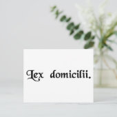 Das Recht des Zuhause-Landes einer Person. Postkarte (Stehend Vorderseite)