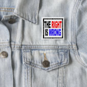 Das Recht ist falsch Button (Beispiel)