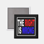 Das Recht ist falsch Magnet (Vorderseite/Rückseite)