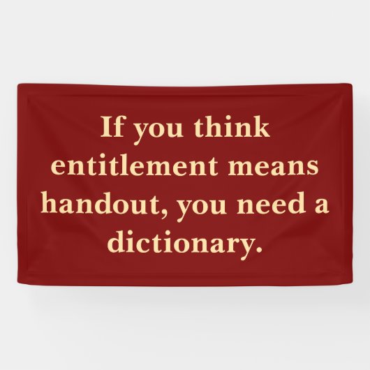 Das Recht ist kein Handout Banner (Horizontal)