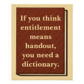 Das Recht ist kein Handout Poster (Vorderseite)