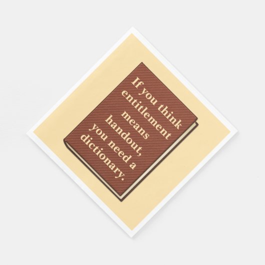 Das Recht ist kein Handout Serviette (Ecke)