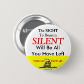 Das Recht zu bleiben still Button (Vorne & Hinten)