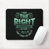 Das Recht Zu Schweigen Irischer St Patricks Day F Mousepad (Mit Mouse)