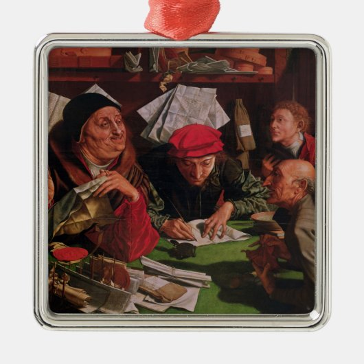 Das Rechtsanwaltsbüro, c.1545 Silbernes Ornament (Vorne)