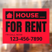 Das Red Black House kann als Real Anwesen gemietet Fensteraufkleber (Blatt 2)