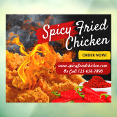 Das Red Black Spicy Fried Chicken Restaurant wird Fensteraufkleber (Blatt 3)