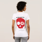 Das RED SKULL Design der Frau T-Shirt (Schwarz voll)