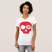 Das RED SKULL Design der Frau T-Shirt (Vorne ganz)