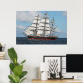 Das Red Tall Ship 36 x 24 Poster (Heimbüro)