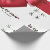 Das Red Wrapping Paper der Saison Geschenkpapier (Ecke)