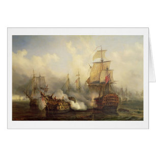 Das Redoutable bei Trafalgar, am 21. Oktober 1805