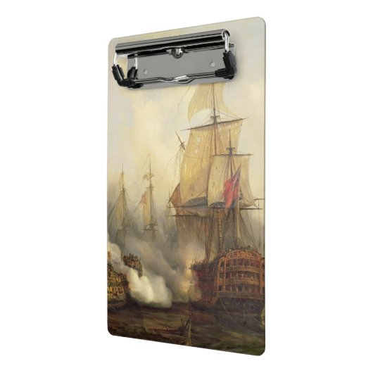 Das Redoutable bei Trafalgar, am 21. Oktober 1805 Mini Klemmbrett (Gewinkelt2)