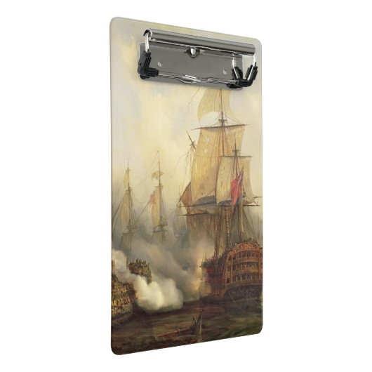 Das Redoutable bei Trafalgar, am 21. Oktober 1805 Mini Klemmbrett (Schrägansicht)