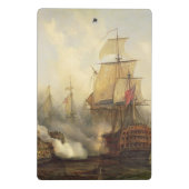 Das Redoutable bei Trafalgar, am 21. Oktober 1805 Mini Klemmbrett (Rückseite)