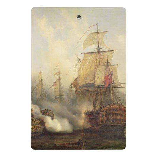 Das Redoutable bei Trafalgar, am 21. Oktober 1805 Mini Klemmbrett (Rückseite)