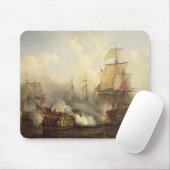 Das Redoutable bei Trafalgar, am 21. Oktober 1805 Mousepad (Mit Mouse)