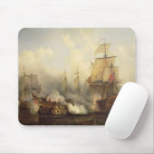 Das Redoutable bei Trafalgar, am 21. Oktober 1805 Mousepad (Mit Mouse)